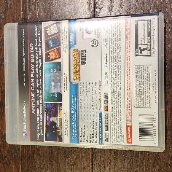 PS3 Rocksmith Video Game - Picture 3 of 3